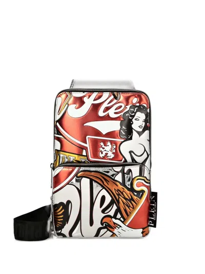 Philipp Plein Embossed Shoulder Bag In Multi