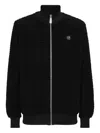 Philipp Plein Jacquard Tracksuit Jacket Monogram In Black