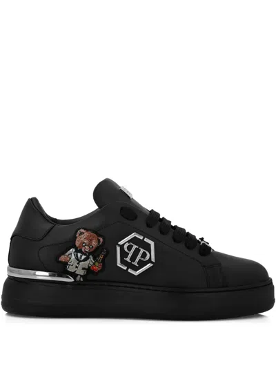 Philipp Plein Embroidered-bear Motif Sneakers