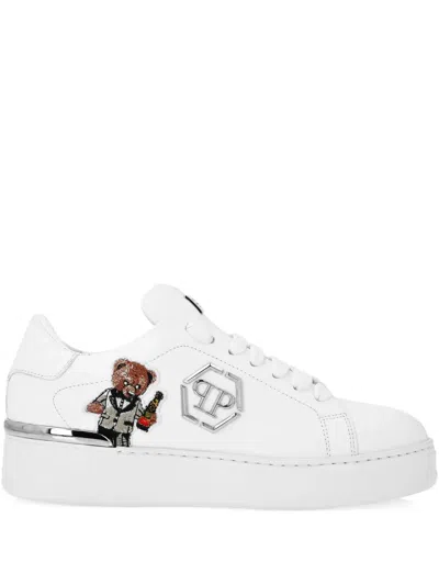 Philipp Plein Embroidered-bear Sneakers
