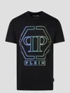 PHILIPP PLEIN EMBROIDERED ROUND NECK SS HEXAGON T-SHIRT