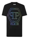 Philipp Plein Black Cotton T-shirt In Black
