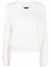 Philipp Plein Embroidery Signature Leisure Sweatshirt In Weiss