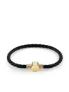 Philipp Plein Plein Enigma Calf Leather Bracelet In 金色