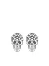 Philipp Plein Plein Enigma Crystal Stud Earrings In Silver