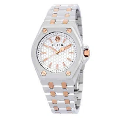 Pre-owned Philipp Plein Extreme Lady Quartz Silver Dial Two-tone Watch Pwjaa0622