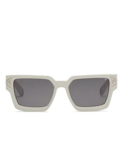 Philipp Plein Eyewear Brave Shade Sonnenbrille In White