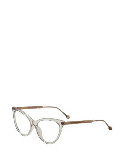 Philipp Plein Eyewear Cat-eye Frame Glasses In Gray