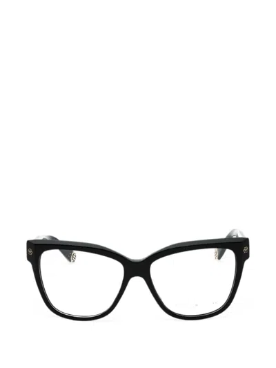 Philipp Plein Eyewear Cat-eye Glasses In Black