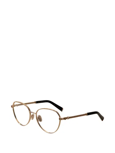 Philipp Plein Eyewear Crystal-embellished Geometric-frame Glasses In Metallic