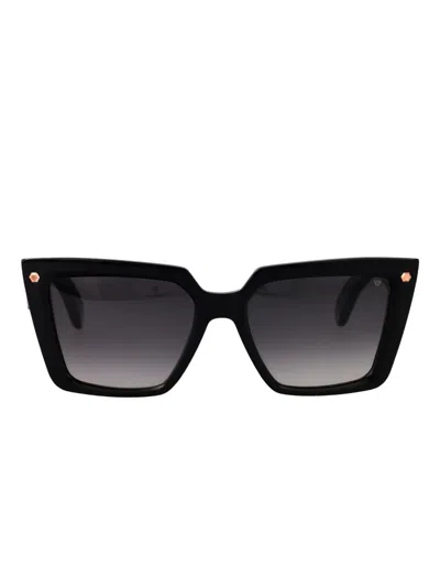 Philipp Plein Eyewear Geometric-frame Sunglasses In Black
