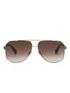 Philipp Plein Eyewear Geometric-frame Sunglasses In Brown