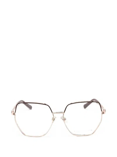 Philipp Plein Eyewear Geometric-frame Glasses In Gold