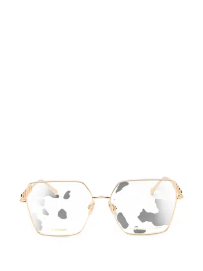 Philipp Plein Eyewear Geometric-frame Glasses In Gold