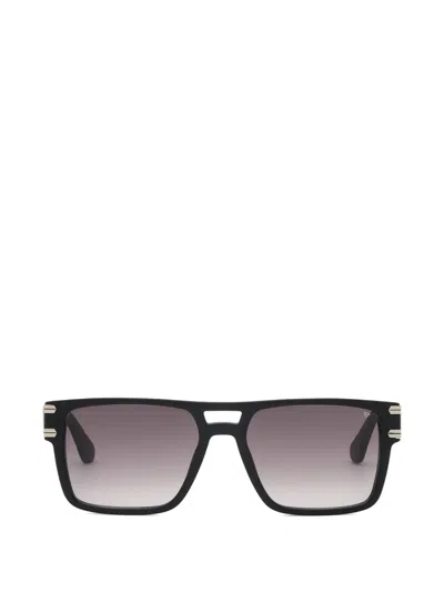 Philipp Plein Eyewear Logo-plaque Square-frame Sunglasses In Black