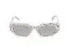 Philipp Plein Sunglasses In Marbled Ivory