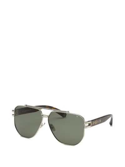 Philipp Plein Eyewear Pilot-frame Sunglasses In Multi