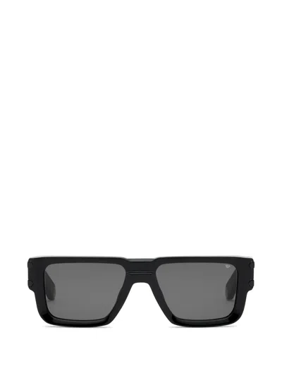 Philipp Plein Eyewear Plein Eagle Rectangular-frame Sunglasses In Black