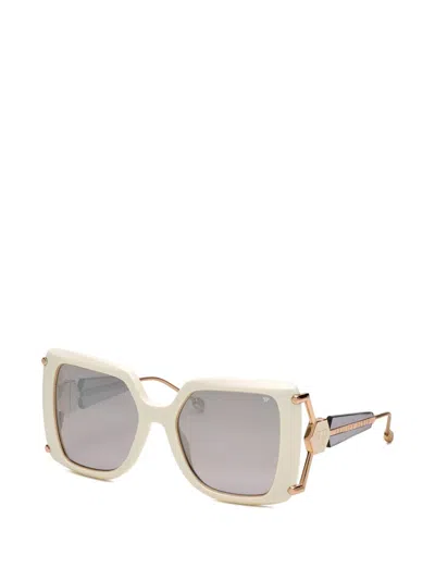 Philipp Plein Eyewear Queen Square-frame Sunglasses In Gray