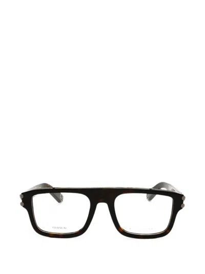 Philipp Plein Eyewear Rectangle-frame Glasses In Yellow