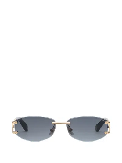 Philipp Plein Eyewear Rimless Sleek Sunglasses In Gray