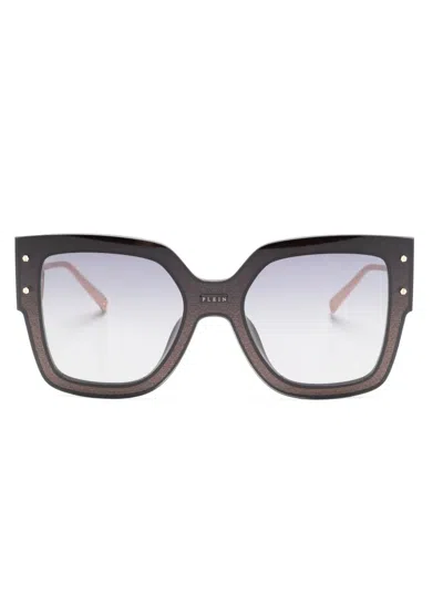 Philipp Plein Eyewear Rose Venus Square-frame Sunglasses In Black