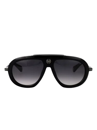Philipp Plein Eyewear Shield-frame Sunglasses In Black