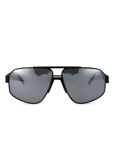 Philipp Plein Eyewear Spp106m541x Matte Black In Gray