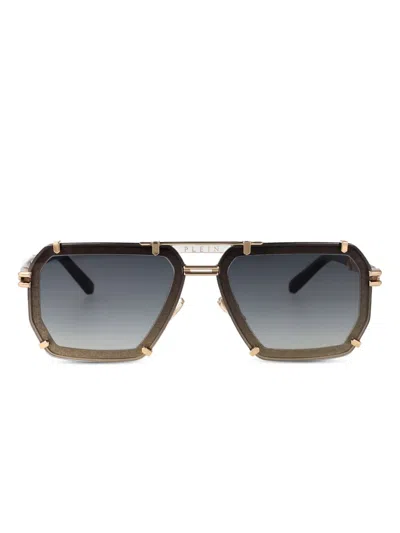Philipp Plein Eyewear Spp1310301 Gold Brown