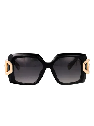 Philipp Plein Eyewear Square-frame Sunglasses In Black