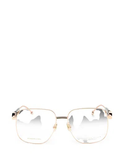 Philipp Plein Eyewear Square-frame Glasses In Gold