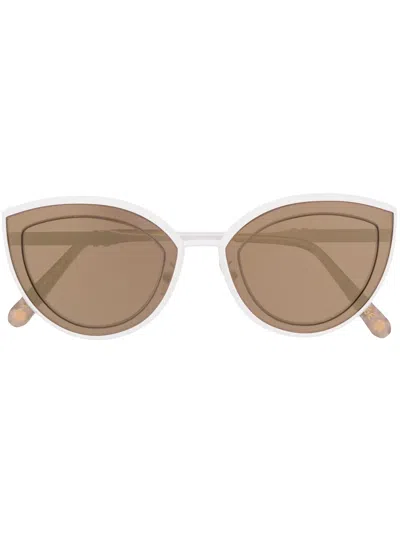 Philipp Plein Eyewear Statement Cat-eye Sunglasses In White