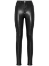 Philipp Plein Faux-leather Leggings In Black