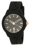 Philipp Plein Fearless Silicone Strap Watch, 43mm