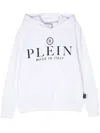 Philipp Plein Hoodie Mit Logo-applikation In White