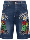 Philipp Plein Fermentera Shorts In Blue