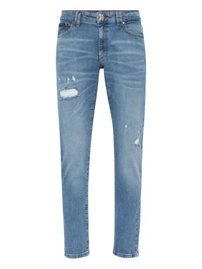 Philipp Plein Five-pocket Jeans In Blue