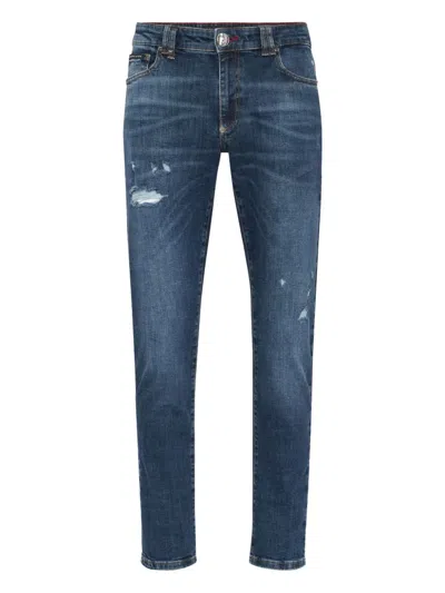Philipp Plein Five-pocket Jeans In Blue