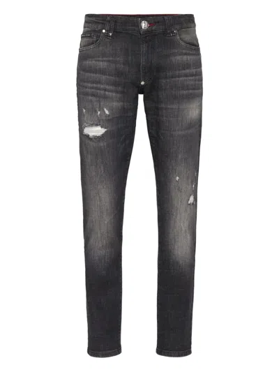 Philipp Plein Five-pocket Jeans In Gray