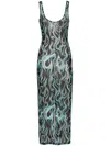 Philipp Plein Flame Dress In Black