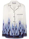 Philipp Plein Flame Shirt In White