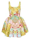 Philipp Plein Baroque Pattern-print Mini Dress In Multi