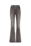 Philipp Plein Flared High-waisted Jeans With Split Hem Design