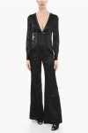 Philipp Plein Flared Melania Jumpsuit With Stud Detail