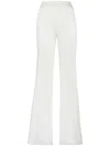 Philipp Plein Flared Satin Trousers In White