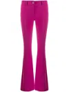 Philipp Plein Flared Trousers In Pink
