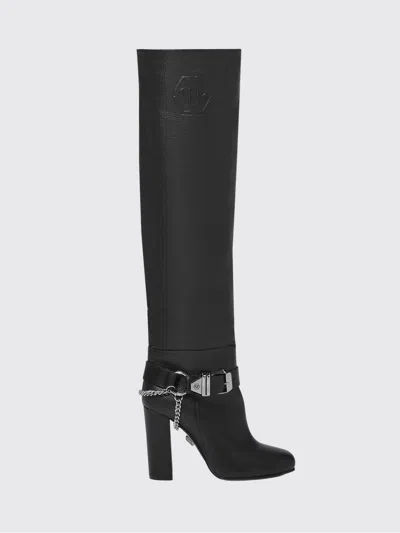 Philipp Plein Flat Ankle Boot Woman Color Black