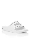 Philipp Plein Gothic Plein Stud-studded Sandals In White