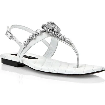 Philipp Plein Flat Sandals Women Women In White