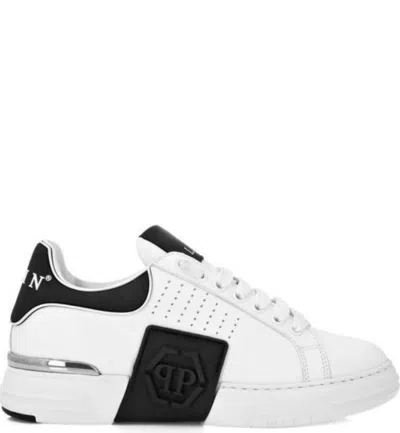 Philipp Plein Flat Shoes Light And Natural In White